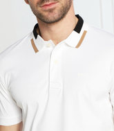 HUGO BOSS PHILLIPSON REGULAR FIT POLO SHIRT | WHITE