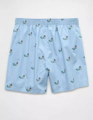 AMERICAN EAGLE MEN'S TINY MERMAIDS STRETCH BOXER SHORT | SKY BLUE