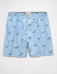 AMERICAN EAGLE MEN'S TINY MERMAIDS STRETCH BOXER SHORT | SKY BLUE