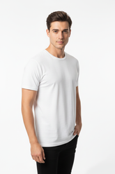 DIESEL MEN’S PREMIUM WHITE COTTON T-SHIRT | CLASSIC ROUND NECK