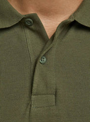 JACK & JONES PLAIN POLO SHIRT | GREEN