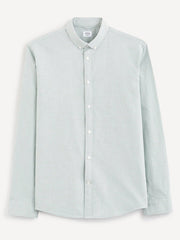 CELIO-REGULAR FIT-BACOFORD COTTON SHIRT | GREEN