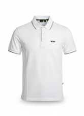 HUGO BOSS PAULE 4 PIQUE POLO SHIRT | WHITE