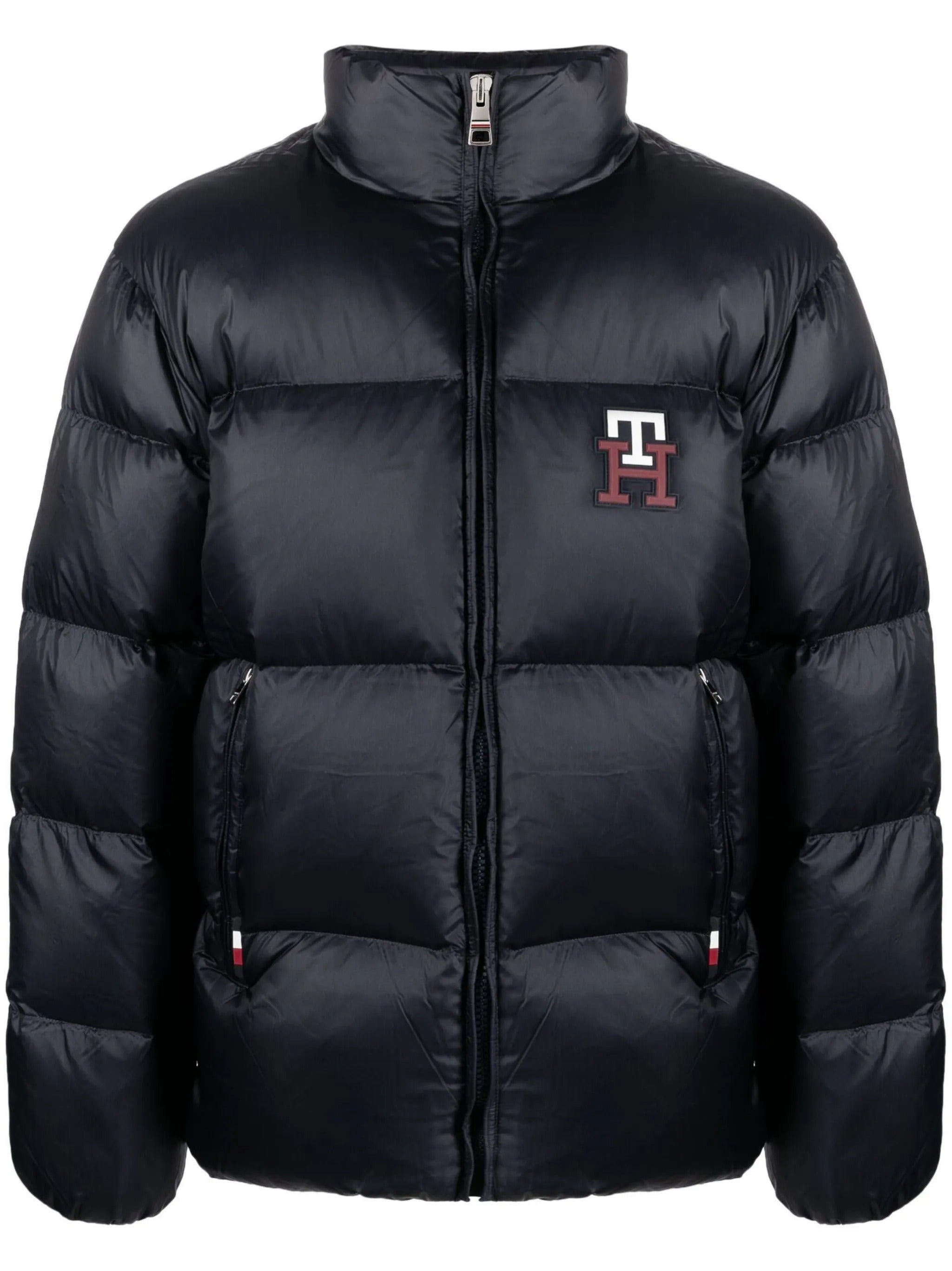 Tommy Hilfiger battleship grey premium puffer jacket - Handpicked Pakistan