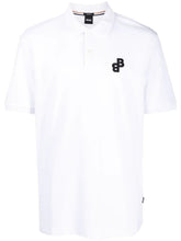 HUGO BOSS PARLAY POLO SHIRT WITH EMBROIDERED LOGO | WHITE