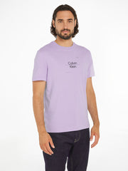 CALVIN KLEIN JEANS VARSITY LOGO T-SHIRT | LIGHT PINK