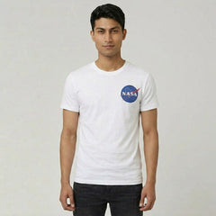 NASA LOGO GRAPHIC T-SHIRT | WHITE COTTON SPACE EDITION