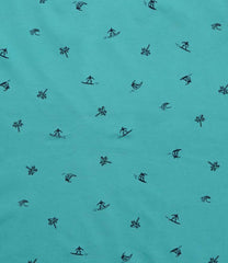 K.I.D.S-BOYS-PRINTED-PURE COTTON T-SHIRT | C GREEN