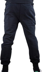 CERRUTI 1881-BITTI MENS JOGGING TROUSER-WITH LOGO STRIP | BLACK