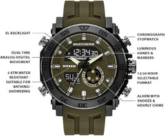 Skechers Mens Green Strap Watch