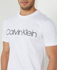 CALVIN KLEIN JEANS SLIM FIT MONO LOGO TEE SHIRT | WHITE