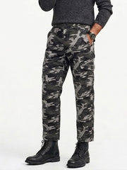 STANLEY MEN’S CARGO PANTS RELAXED FIT | GREY / BLACK