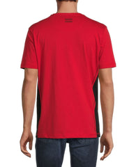 PROJEK RAW FAUX HENLEY GRAPHICE T-SHIRT | RED