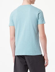 ESPRIT-MENS PREMIUM-SKY BLUE T-SHIRT WITH WHITE CHEST STRIP