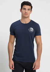 DIESEL CREW NECK FLEXIBLE T-SHIRT | DARK BLUE