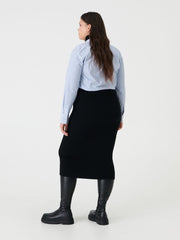 SINSAY CLASSIC SHIRT WOMEN | SKY BLUE / WHITE