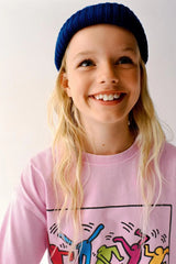Zara Keith Haring Acid Wash T-Shirt in Pink – Trendy, soft cotton tee for boys & girls. Stylish and comfortable for everyday wear. Shop kids' t-shirts now!