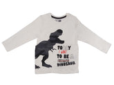LITTLE KIDS-GRAPHICAL PRINT-FULL SLEEVE | T-SHIRT | WHITE