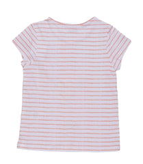 V.E.R.T.B.A.U.D.E.T GIRL PRINTED HALF SLEEVE T-SHIRT | WHITE