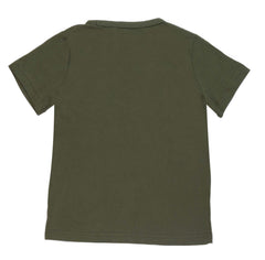 T.U-K.I.D.S STOATALLY AWEOME CAT LOGO T-SHIRT | D.GREEN