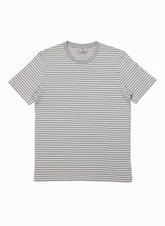 JACK & JONES MEN’S STRIPED ROUND NECK T-SHIRT | GREY