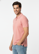 EDC SIGNATURE SOFT PINK PREMIUM COTTON POLO SHIRT