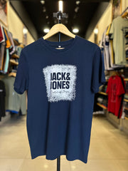 JACK & JONES GRAPHIC T-SHIRT FOR MEN | NAVY BLUE