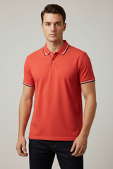 CELIO MEN’S CLASSIC ORANGE POLO SHIRT – PREMIUM COTTON COMFORT