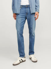 JACK & JONES denim blue relaxed fit jeans for men