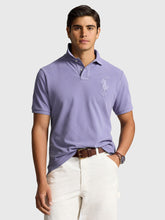 RALPH LAUREN - CLASSIC SLIM FIT BIG PONY MESH POLO SHIRT | LIGHT PURPLE