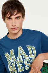 SPRINGFIELD MADNESS PRINTED TSHIRT | DARK BLUE