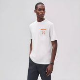 HERMES PARIS T-SHIRT - EMBROIDERED ELEGANCE | WHITE