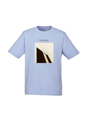 CALVIN KLEIN JEANS VARSITY LOGO T-SHIRT | LIGHT BLUE