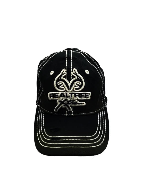 Black Realtree Xtra Baseball Cap – Trendy Flexfit cap for men & boys, ideal for gym, running & outdoor wear. Stylish, durable, and comfortable fit.