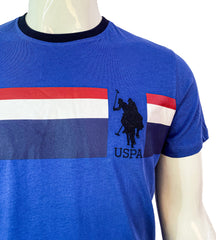 U.S. POLO ASSN. BASIC-RIBBED T-SHIRT | BLUE