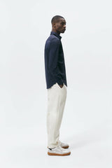 ZARA MENS PREMIUM COTTON SHIRT | NAVY BLUE