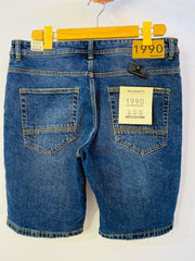 ALCOTT BERMUDA BASIC SLIM MEN SHORTS | DENIM BLUE