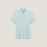 JULES SHORT-SLEEVED PIQUE POLO SHIRT "LE PARFAIT BY J." - TURQUOISE BLUE