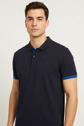 JACK & JONES PLAIN POLO | NAVY BLUE