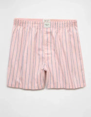AMERICAN EAGLE pink striped boxer shorts for men