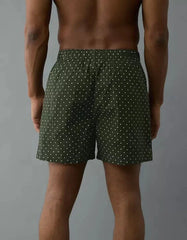 AMERICAN EAGLE dark green polka dot boxer shorts for men