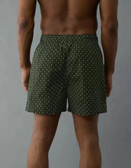 AMERICAN EAGLE dark green polka dot boxer shorts for men
