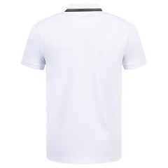 HUGO BOSS POLO SHIRT WITH EMBROIDERED LOGO | WHITE