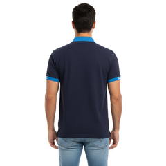 ARMANI EXCHANGE AX LOGO PRINT - POLO SHIRT | NAVY