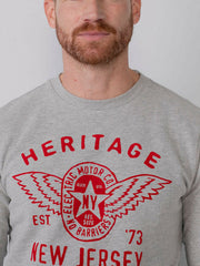 PETROL INDUSTRIES-ROUND NECK-SWEATSHIRT | GREY