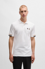 HUGO BOSS PADDY OPEN POLO SHIRT | WHITE