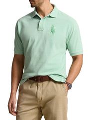 RALPH LAUREN - CLASSIC SLIM FIT BIG PONY MESH POLO SHIRT | CELADON GREEN