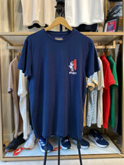 JACK & JONES OFF DUTY EMBROIDERED LOGO T-SHIRT | BLUE