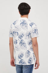 JACK & JONES FLORAL SHORT SLEEVE POLO | WHITE