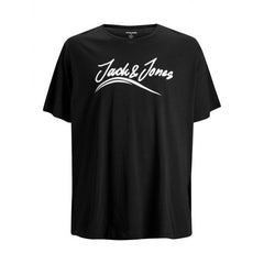 JACK & JONES MEN PRINTED ROUND NECK T-SHIRT | BLACK